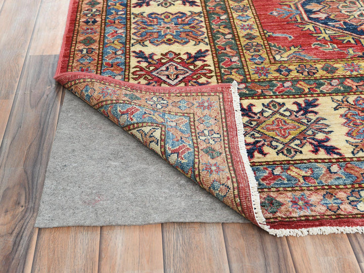 8'10" x 12'8" New Hand Knotted Red Wool Rectangle Oriental Rug - MOA10282641