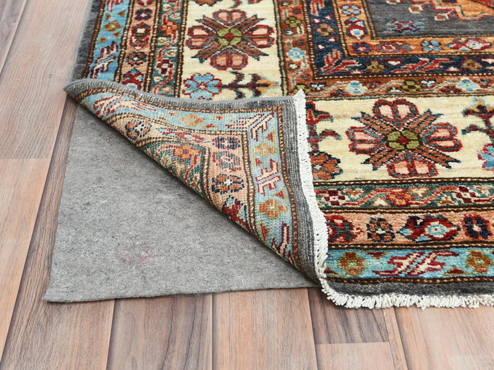 10'3" x 13'10" New Hand Knotted Grey Wool Rectangle Oriental Rug - MOA10282648