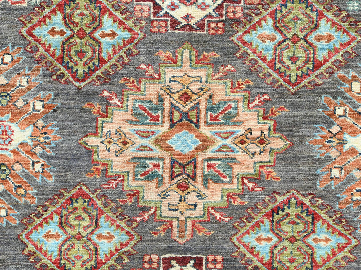 10'3" x 13'10" New Hand Knotted Grey Wool Rectangle Oriental Rug - MOA10282648