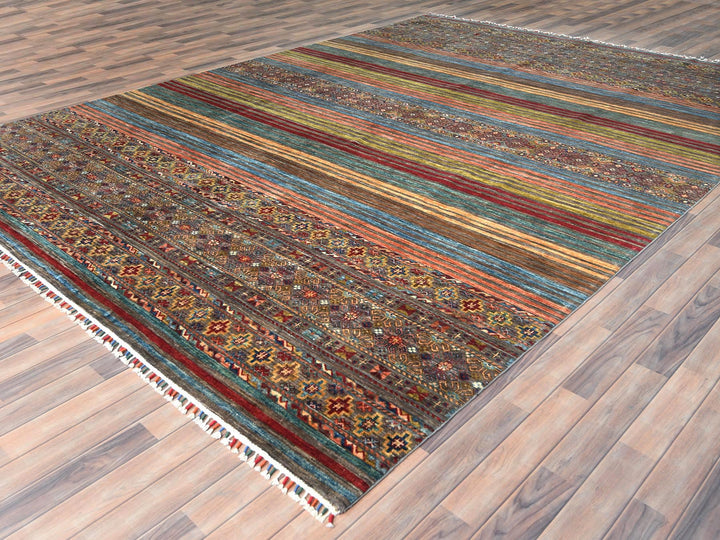 9'10" x 13'2" New Hand Knotted Red Wool Rectangle Oriental Rug - MOA10282687