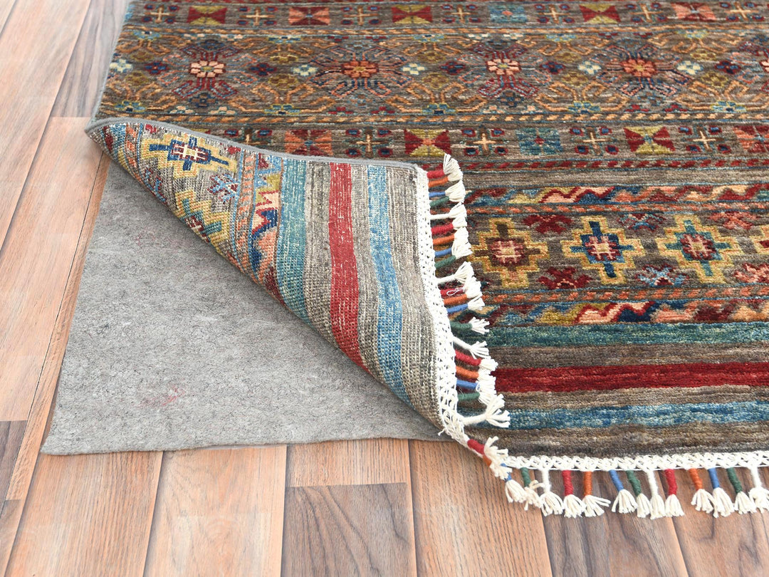 9'10" x 13'2" New Hand Knotted Red Wool Rectangle Oriental Rug - MOA10282687