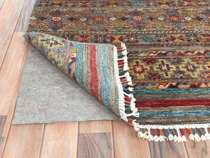 9'10" x 13'2" New Hand Knotted Red Wool Rectangle Oriental Rug - MOA10282687