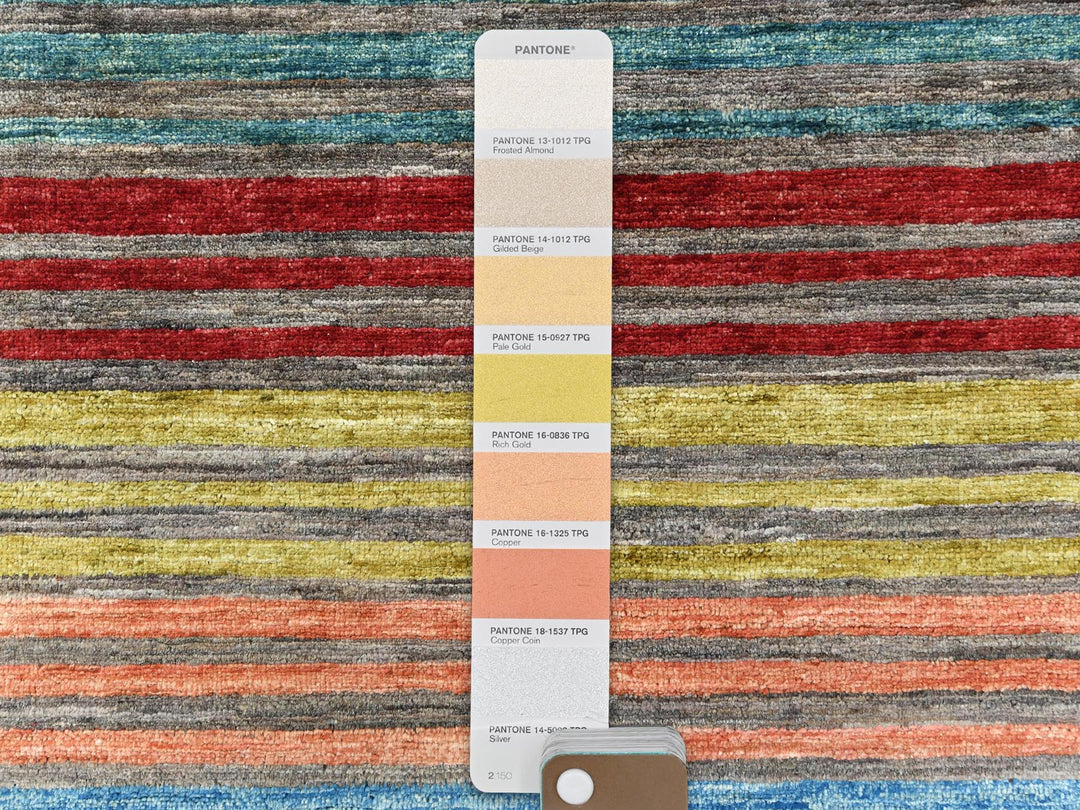 9'10" x 13'2" New Hand Knotted Red Wool Rectangle Oriental Rug - MOA10282687