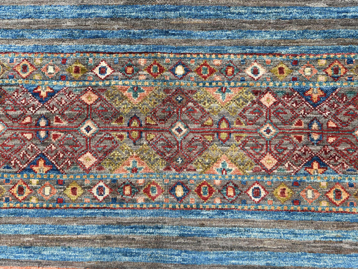 9'10" x 13'2" New Hand Knotted Red Wool Rectangle Oriental Rug - MOA10282687