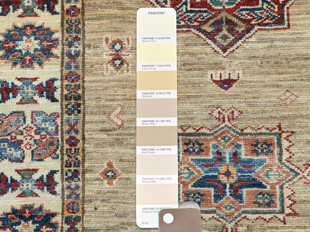 2'7" x 13'6" New Hand Knotted Brown Wool Runner Oriental Rug - MOA10282721