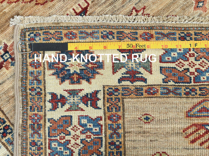 2'7" x 13'6" New Hand Knotted Brown Wool Runner Oriental Rug - MOA10282721