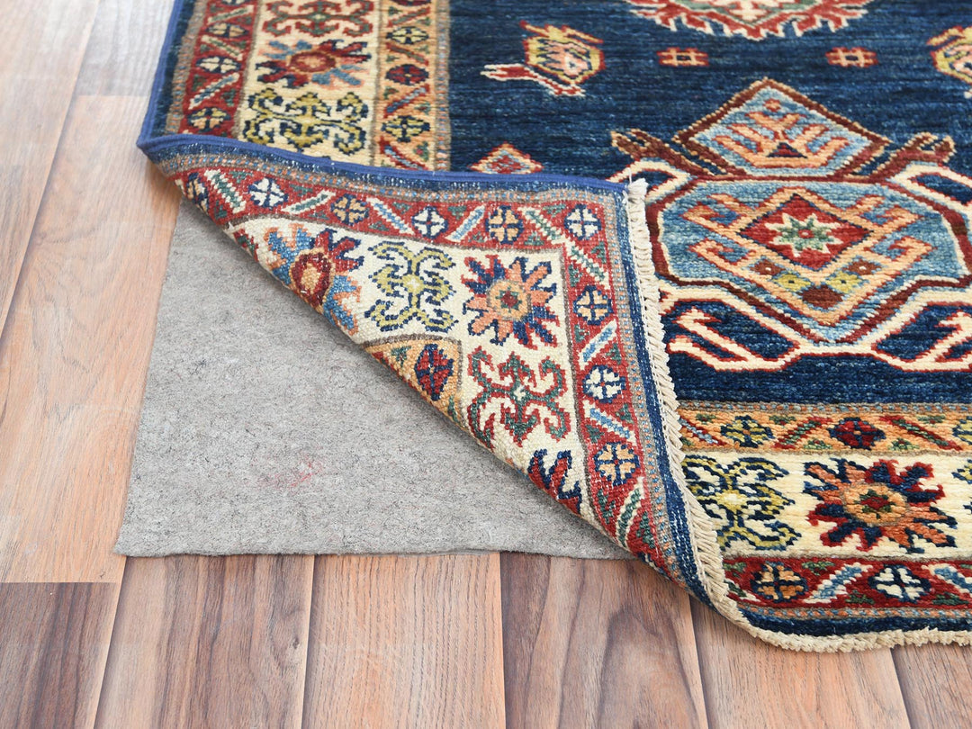 2'10" x 13'2" New Hand Knotted Blue Wool Runner Oriental Rug - MOA10282723