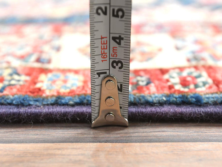 2'7" x 13'6" New Hand Knotted Blue Wool Runner Oriental Rug - MOA10282725