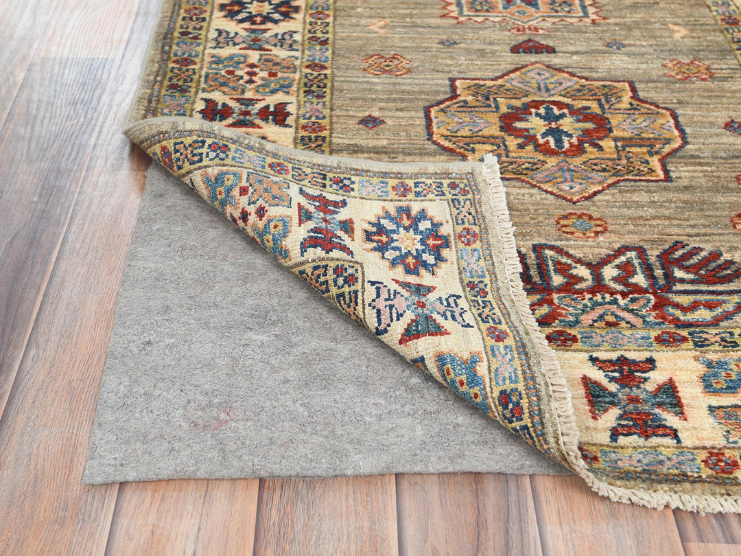 2'10" x 8'3" New Hand Knotted Brown Wool Runner Oriental Rug - MOA10282736