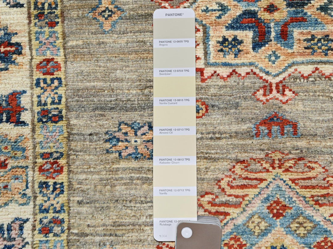 2'10" x 8'3" New Hand Knotted Brown Wool Runner Oriental Rug - MOA10282736