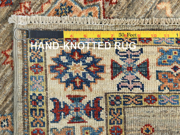 2'10" x 8'3" New Hand Knotted Brown Wool Runner Oriental Rug - MOA10282736