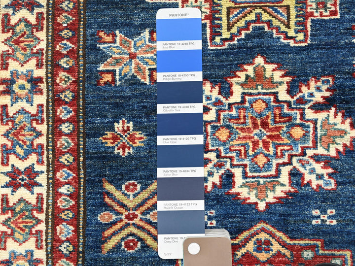 2'10" x 13'8" New Hand Knotted Blue Wool Runner Oriental Rug - MOA10282912