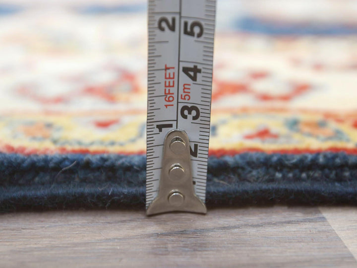 3'0" x 18'6" New Hand Knotted Blue Wool Runner Oriental Rug - MOA10282946