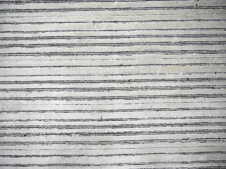 12'1" x 15'1" New Hand Loomed Ivory Wool & Silk Rectangle Oriental Rug - MOA10284168