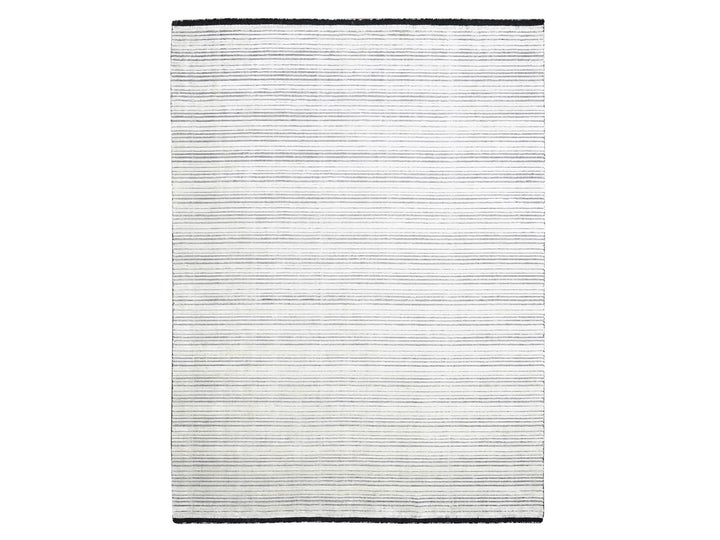 9'0" x 12'1" New Hand Loomed Ivory Wool & Silk Rectangle Oriental Rug - MOA10284280