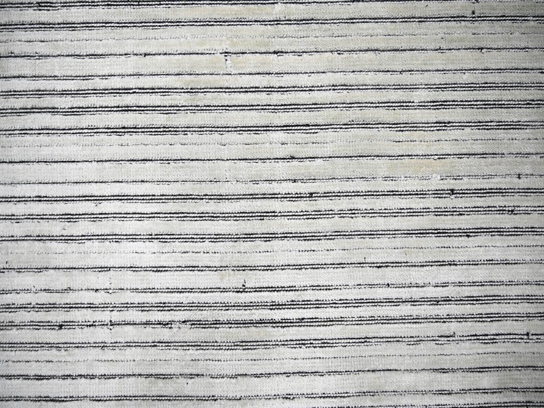 12'2" x 15'0" New Hand Loomed Ivory Wool and Plant based Silk Rectangle Oriental Rug - MOA10284394