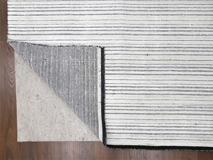 14'0" x 16'0" New Hand Loomed Ivory Wool & Silk Rectangle Oriental Rug - MOA10284456