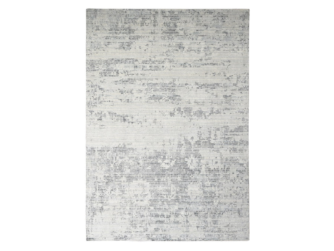 8'11" x 11'11" New Hand Knotted Ivory Wool Rectangle Oriental Rug - MOA10284499