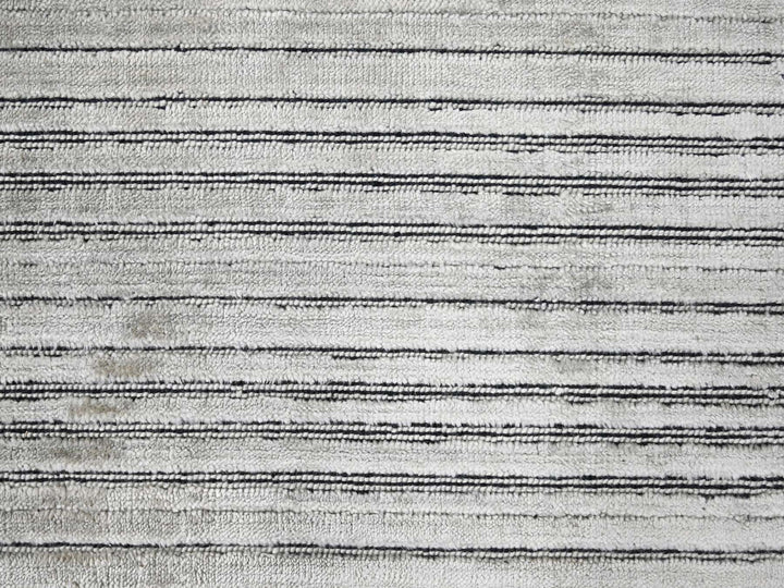 12'0" x 18'1" New Hand Loomed Brown Wool and Plant based Silk Rectangle Oriental Rug - MOA10284580