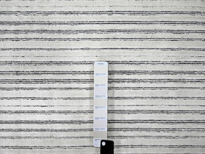 11'11" x 18'1" New Hand Loomed Ivory Wool and Plant based Silk Rectangle Oriental Rug - MOA10284582