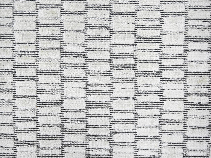 14'2" x 18'0" New Hand Loomed Ivory Wool and Plant based Silk Rectangle Oriental Rug - MOA10284588