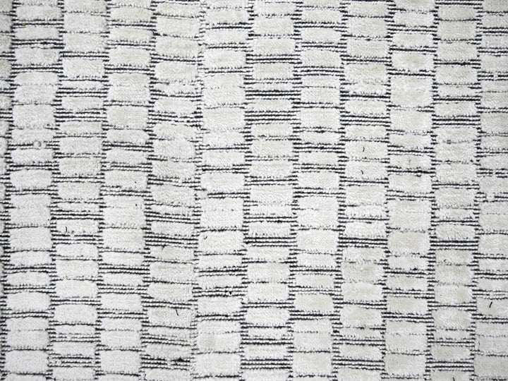 12'2" x 14'11" New Hand Loomed Ivory Wool and Plant based Silk Rectangle Oriental Rug - MOA10284632