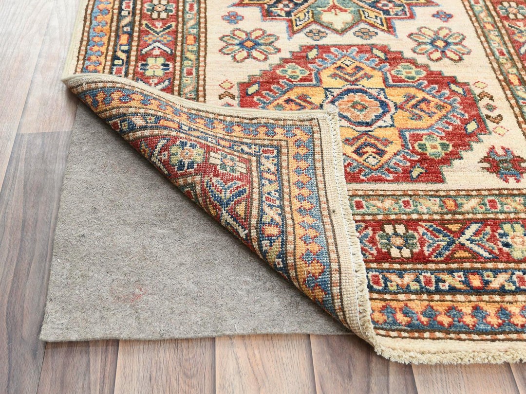 2'9" x 35'8" New Hand Knotted Ivory Wool Runner Oriental Rug - MOA10285291