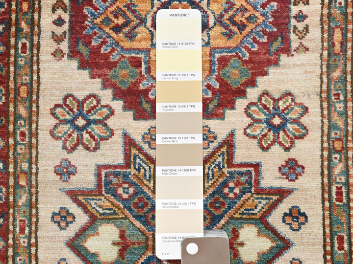 2'9" x 35'8" New Hand Knotted Ivory Wool Runner Oriental Rug - MOA10285291