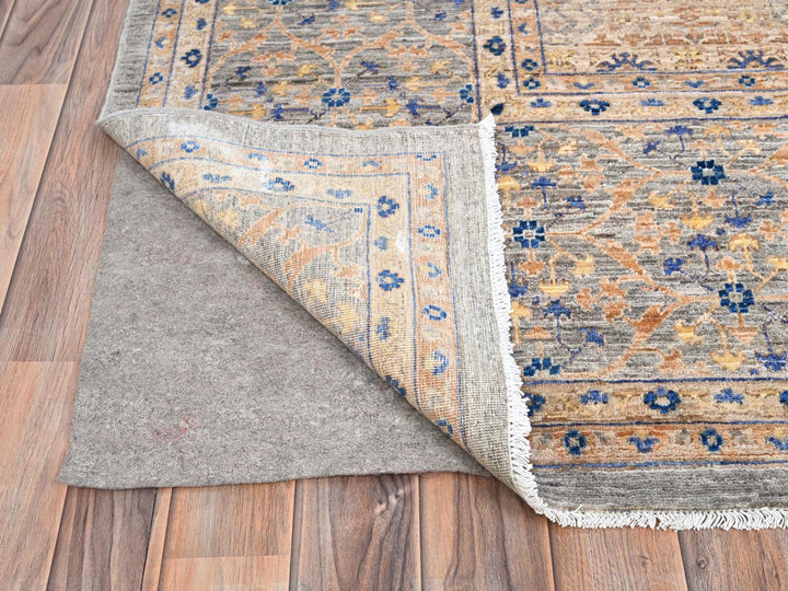 9'10" x 13'10" New Hand Knotted Brown Wool Rectangle Oriental Rug - MOA10285873