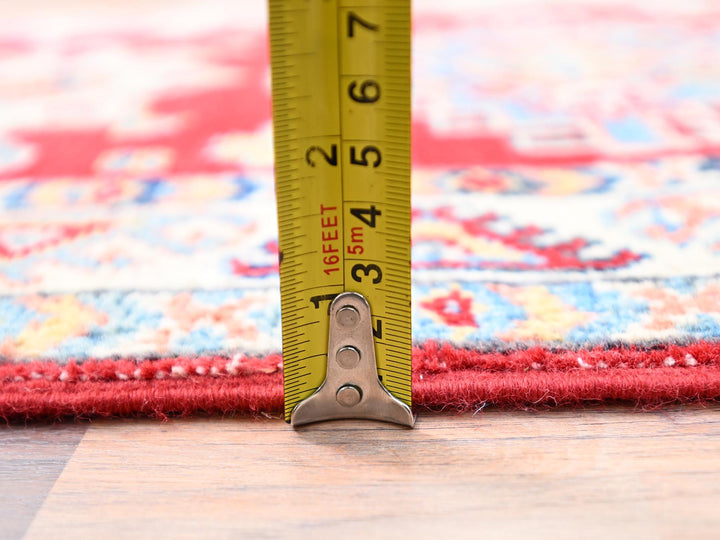 2'1" x 5'6" New Hand Knotted Red Wool Runner Oriental Rug - MOA10286168