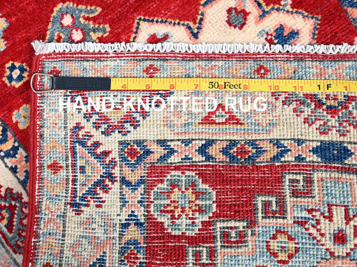 2'1" x 5'6" New Hand Knotted Red Wool Runner Oriental Rug - MOA10286168