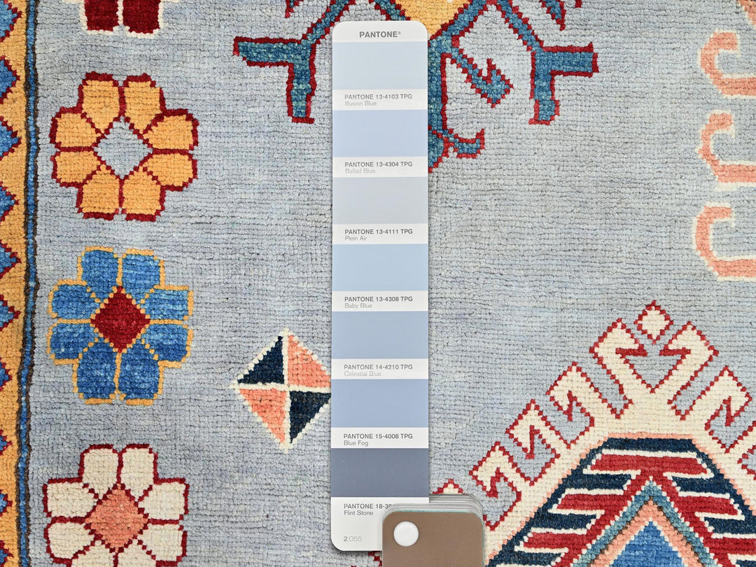 9'10" x 13'8" New Hand Knotted Grey Wool Rectangle Oriental Rug - MOA10286213