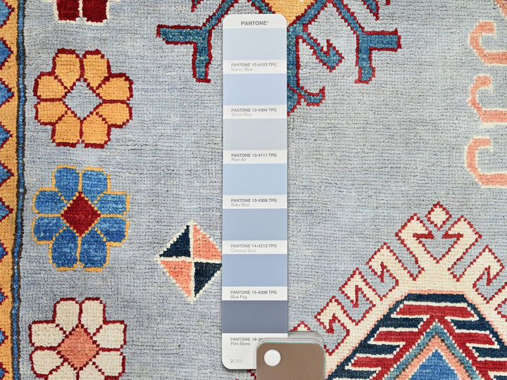 9'10" x 13'8" New Hand Knotted Grey Wool Rectangle Oriental Rug - MOA10286213