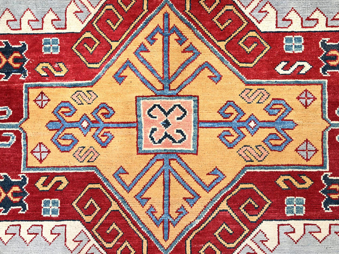 9'10" x 13'8" New Hand Knotted Grey Wool Rectangle Oriental Rug - MOA10286213