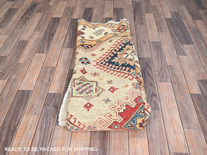 7'10" x 7'10" New Hand Knotted Brown Wool Round Oriental Rug - MOA10286220