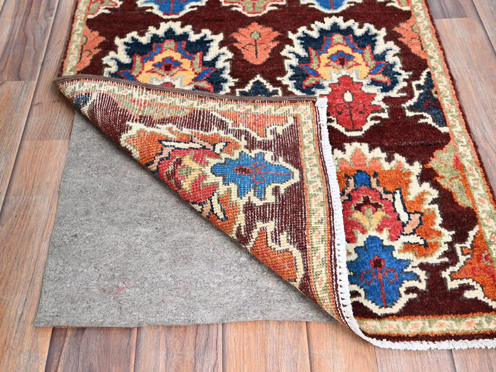 2'0" x 2'11" New Hand Knotted Brown Wool Rectangle Oriental Rug - MOA10286225