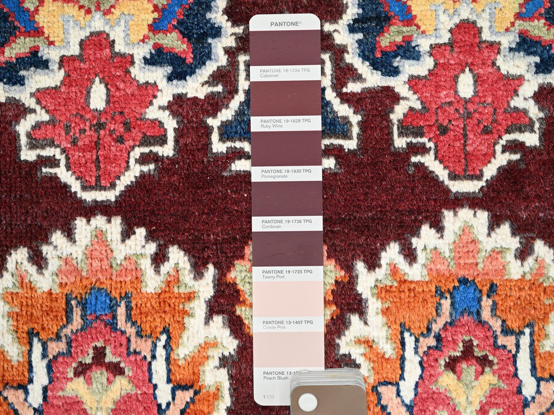 2'0" x 2'11" New Hand Knotted Brown Wool Rectangle Oriental Rug - MOA10286225