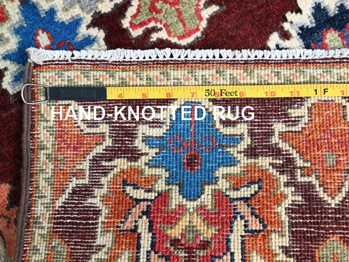 2'0" x 2'11" New Hand Knotted Brown Wool Rectangle Oriental Rug - MOA10286225