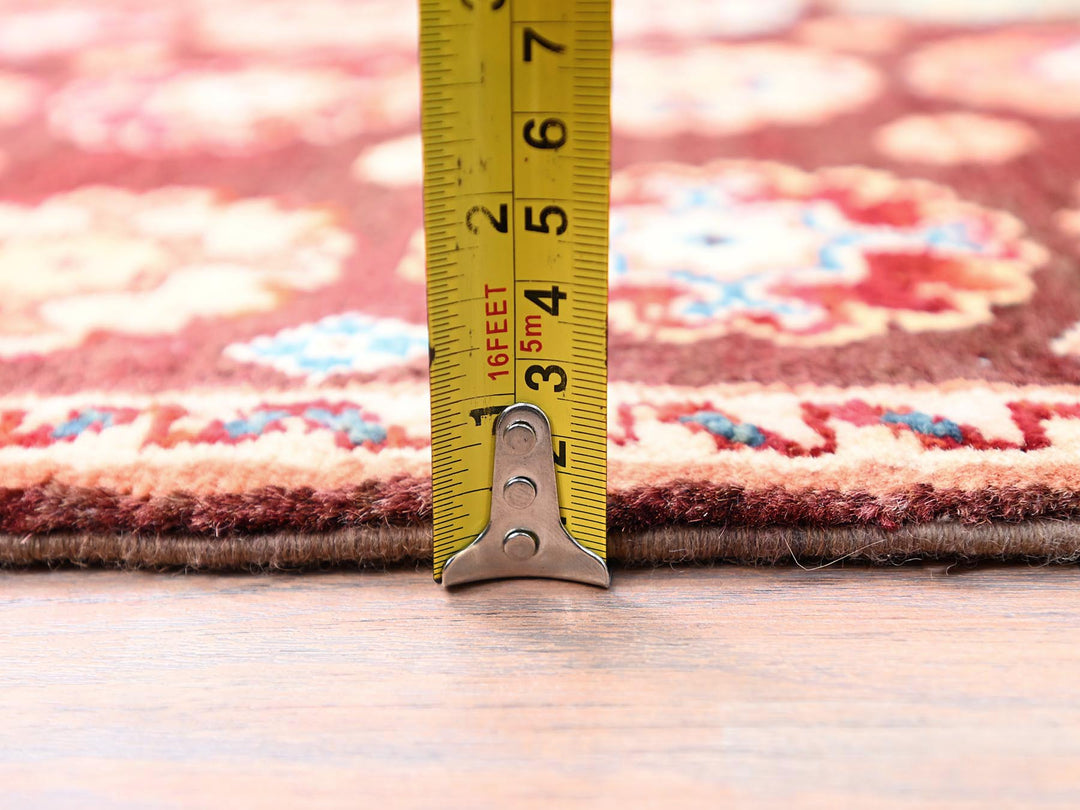 2'0" x 2'10" New Hand Knotted Brown Wool Rectangle Oriental Rug - MOA10286241