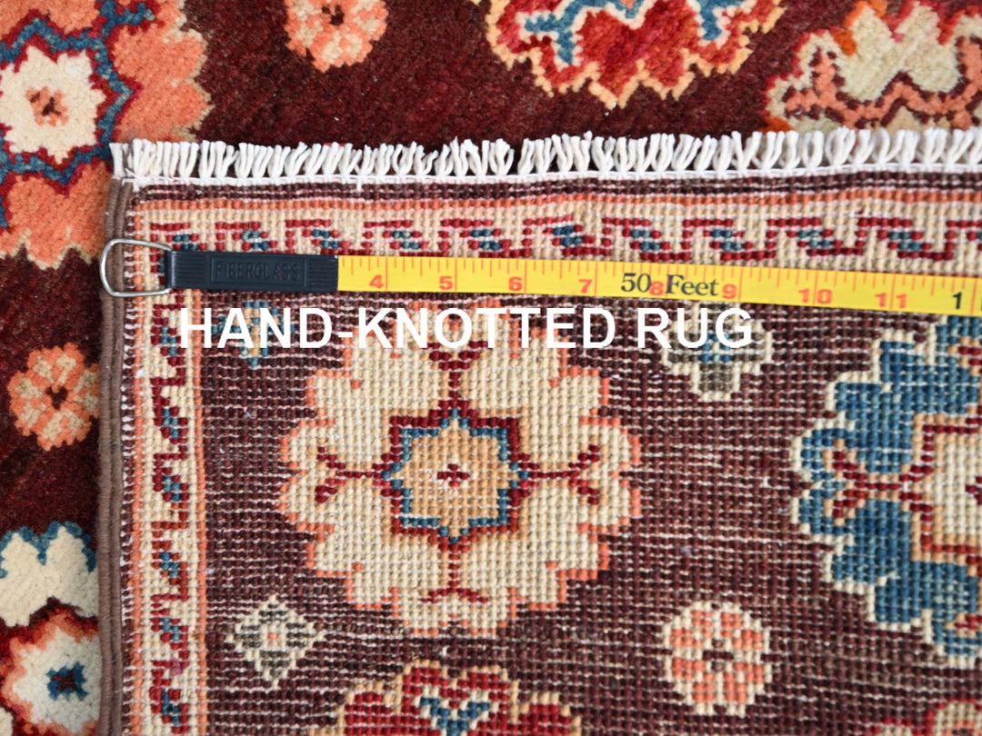 2'0" x 2'10" New Hand Knotted Brown Wool Rectangle Oriental Rug - MOA10286241