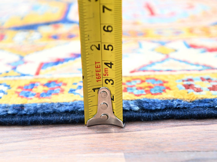 2'7" x 9'6" New Hand Knotted Blue Wool Runner Oriental Rug - MOA10286248