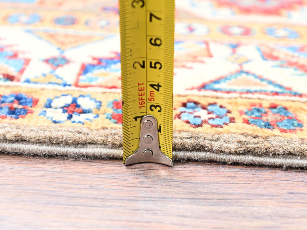 2'10" x 9'9" New Hand Knotted Grey Wool Runner Oriental Rug - MOA10286249