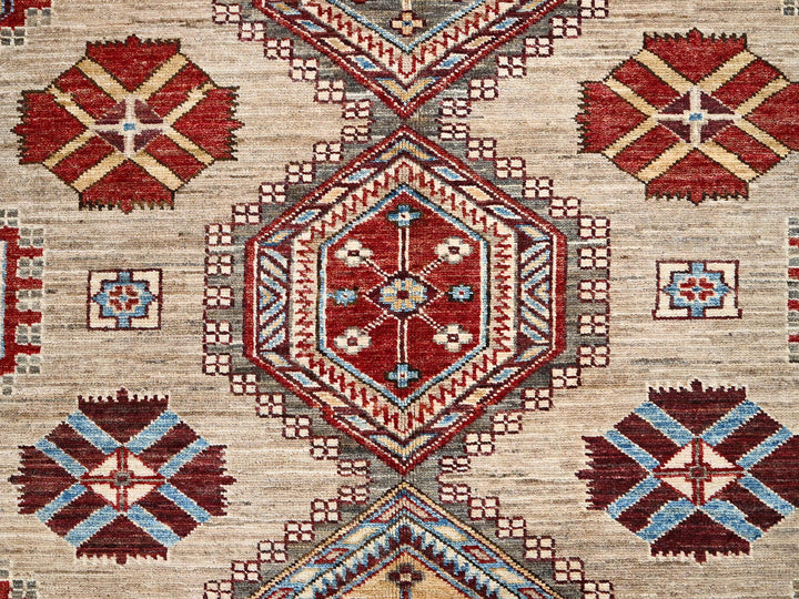 8'6" x 9'10" New Hand Knotted Brown Wool Rectangle Oriental Rug - MOA10286272