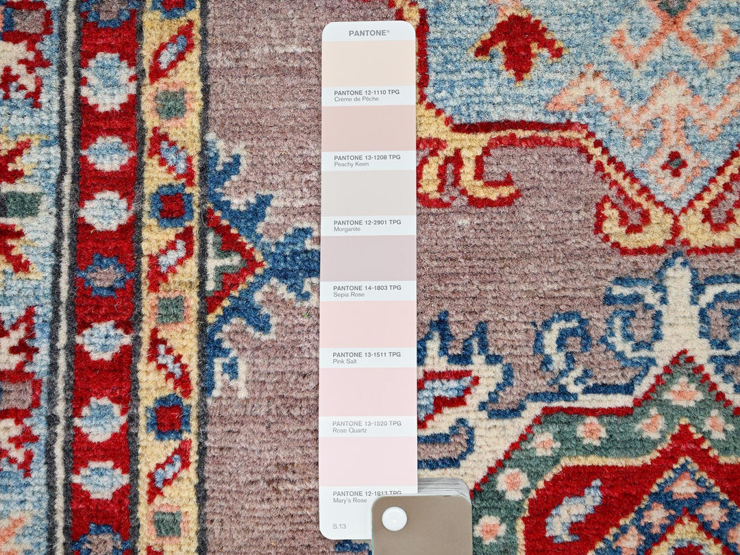 2'7" x 9'3" New Hand Knotted Grey Wool Runner Oriental Rug - MOA10286289