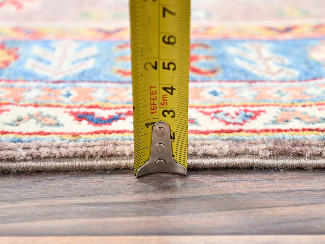 2'6" x 9'2" New Hand Knotted Grey Wool Runner Oriental Rug - MOA10286290