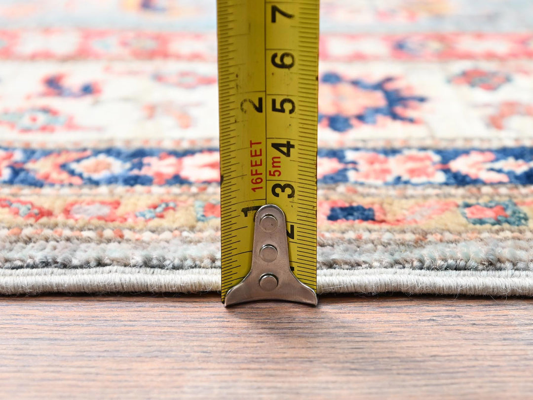 3'4" x 5'1" New Hand Knotted Ivory Wool Rectangle Oriental Rug - MOA10286315