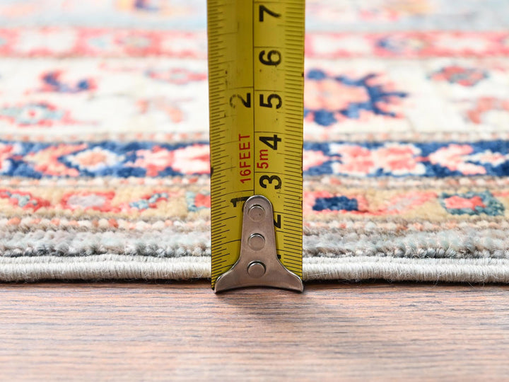 3'4" x 5'1" New Hand Knotted Ivory Wool Rectangle Oriental Rug - MOA10286315