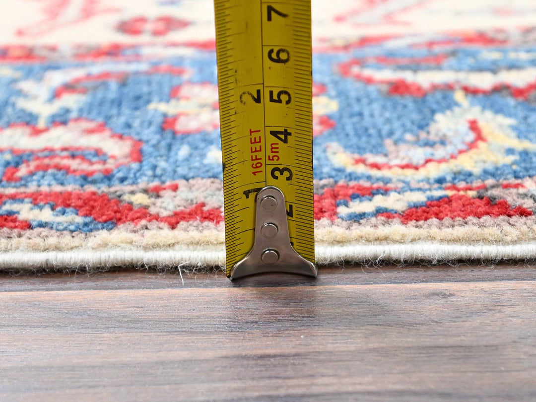 3'10" x 5'8" New Hand Knotted Ivory Wool Rectangle Oriental Rug - MOA10286435