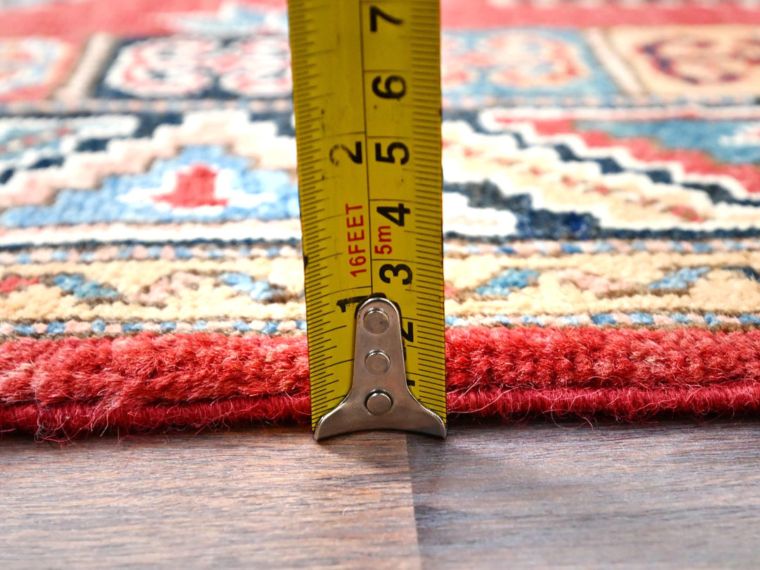 2'8" x 9'9" New Hand Knotted Red Wool Runner Oriental Rug - MOA10286449