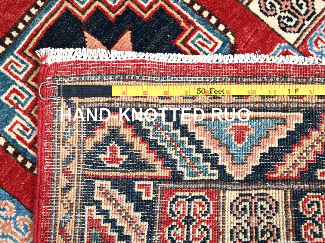 2'8" x 9'9" New Hand Knotted Red Wool Runner Oriental Rug - MOA10286449